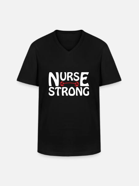 Nurse nurse - Men's V-Neck T-Shirt - black