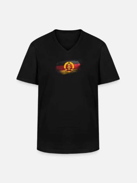 Forwards, always backwards, never2 - Men's V-Neck T-Shirt - black