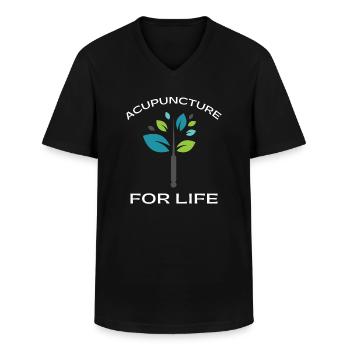 Acupuncturist Acupuncture Alternative Medicine - Men's V-Neck T-Shirt - black - Front - AI Model Male 178 dark (178cm)