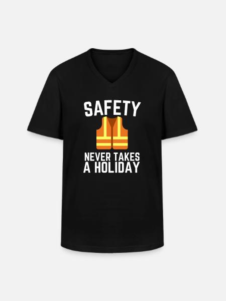 Incident Analyst Security Manager & Safety - Men's V-Neck T-Shirt - black