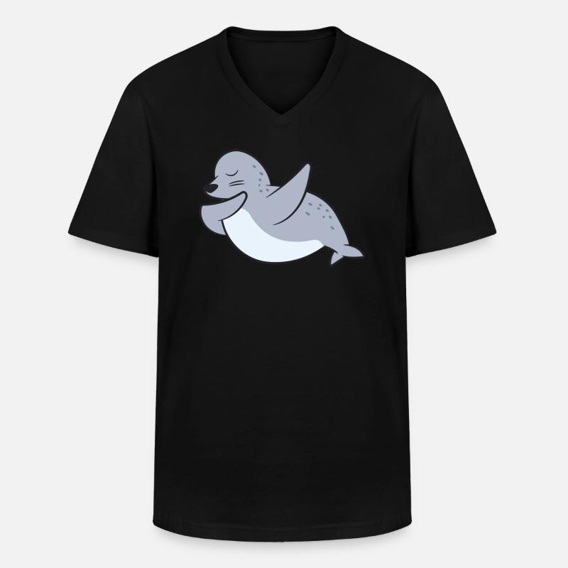 Sceau - Dab, dabbing, dabbing, danse - T-shirt col V Homme - noir
