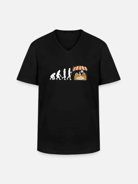 Cheesemonger Cheese Maker Gouda Lover - Männer-T-Shirt mit V-Ausschnitt - Schwarz