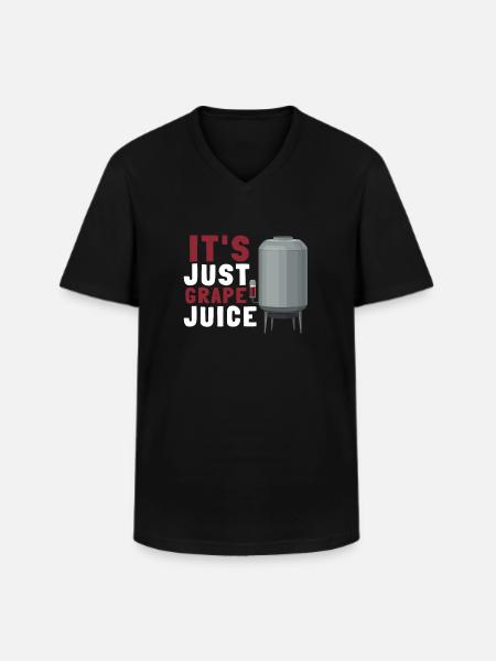 Organic Grape Juice Bottles - Men's V-Neck T-Shirt - black