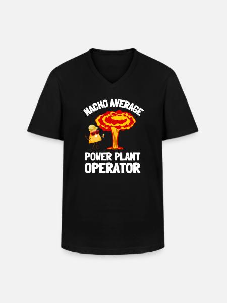 Uranium Fission Nuclear Engineering Theme - Men's V-Neck T-Shirt - black