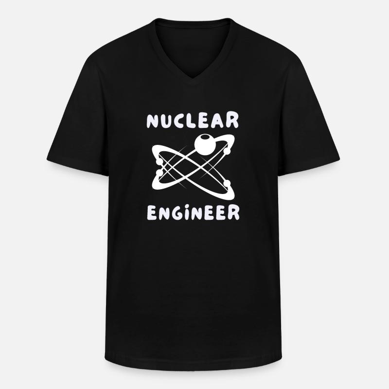 Uranium Fission Nuclear Engineering Theme - Männer-T-Shirt mit V-Ausschnitt - Schwarz