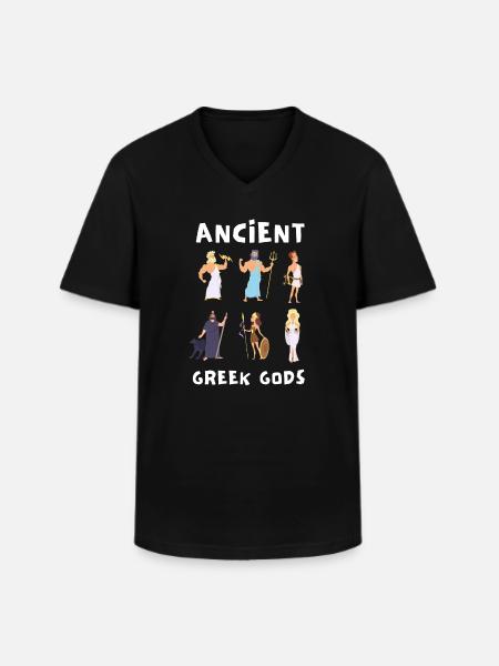 Greek Mythology Gods Ancient Greece - Men's V-Neck T-Shirt - black