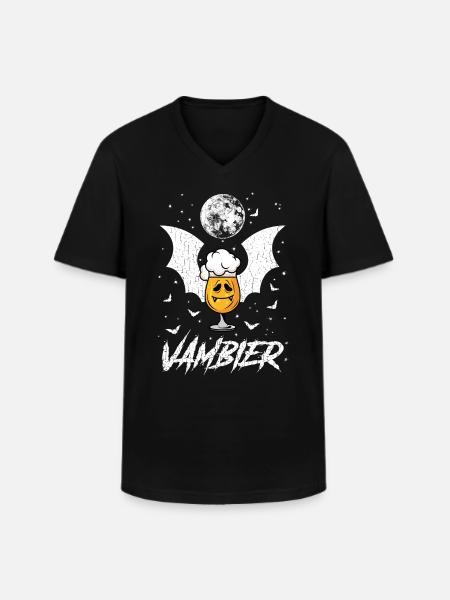 VamBier (Helloween Edition) - Men's V-Neck T-Shirt - black