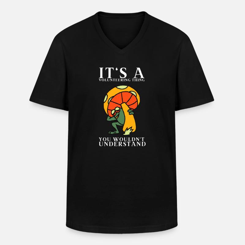 Psychedelic Research Volunteer - Männer-T-Shirt mit V-Ausschnitt - Schwarz