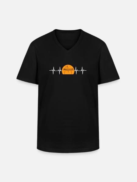 Pedal Steel Guitar - Men's V-Neck T-Shirt - black