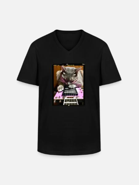 Pedal Steel Guitar - Men's V-Neck T-Shirt - black