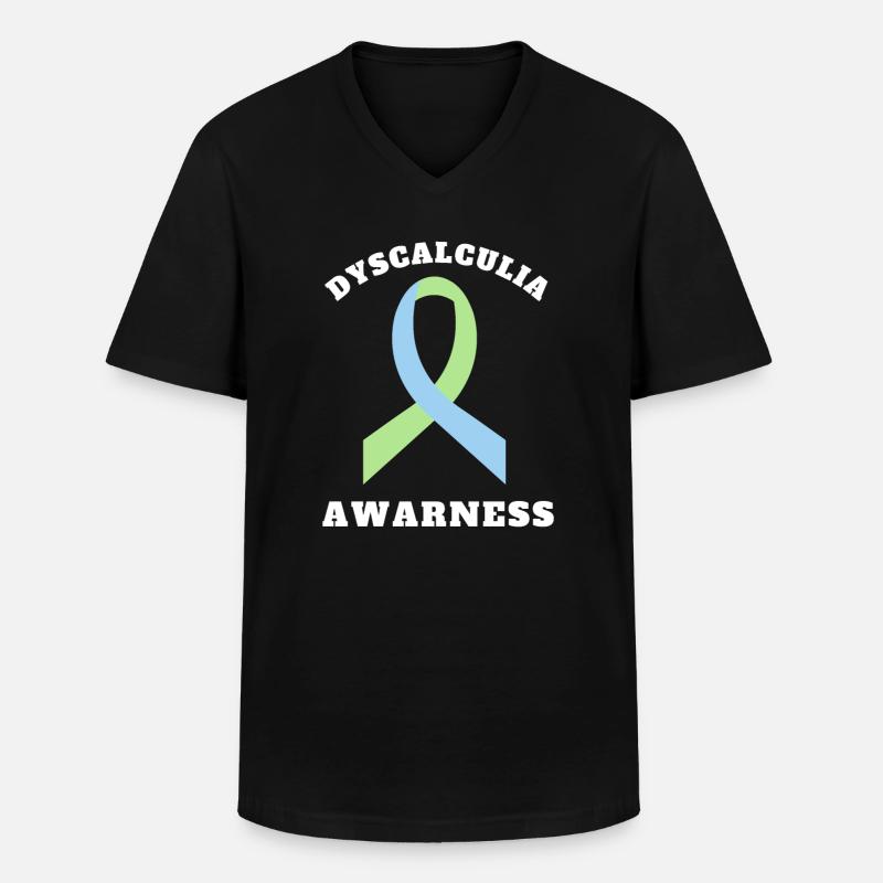 SPED Neurodiversity Dyscalculia - Männer-T-Shirt mit V-Ausschnitt - Schwarz