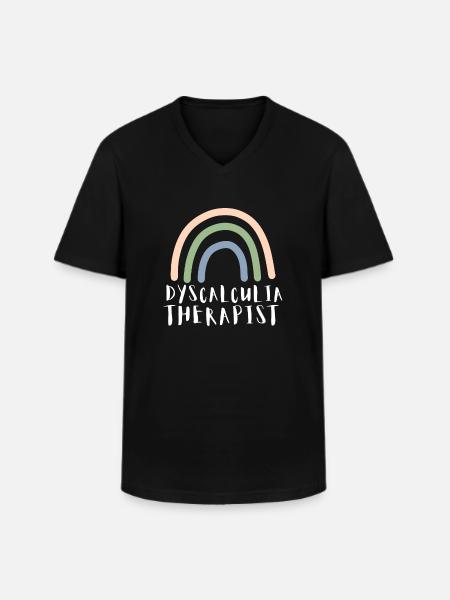 SPED Neurodiversity Dyscalculia - Men's V-Neck T-Shirt - black