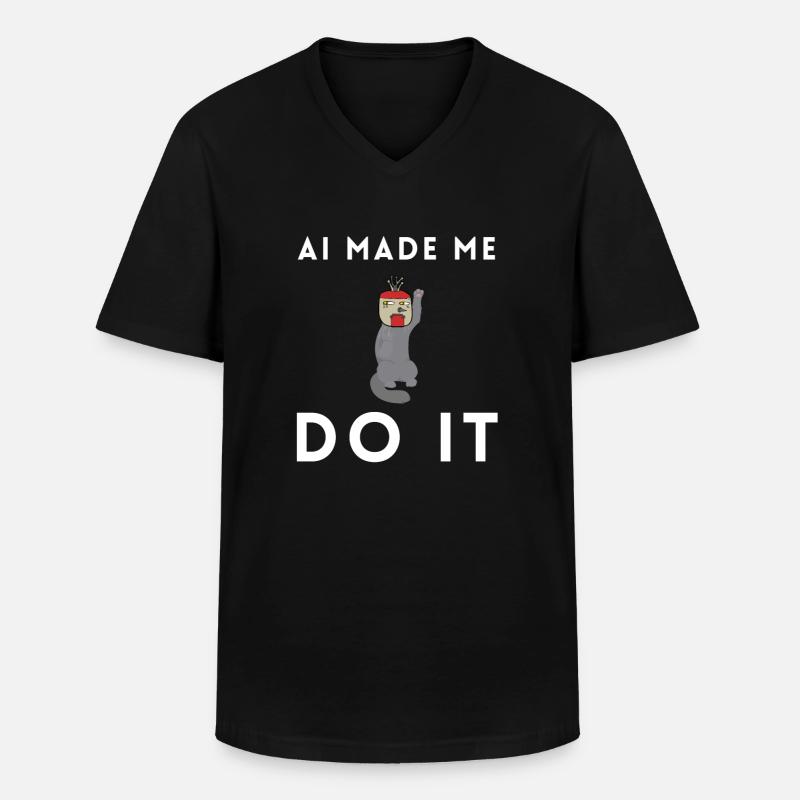 Artificial Intelligence Ai Chat - Men's V-Neck T-Shirt - black