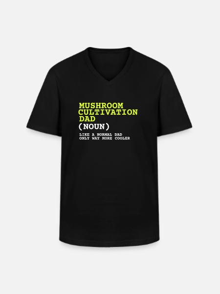 Mushroom Cultivation Farmer - Men's V-Neck T-Shirt - black