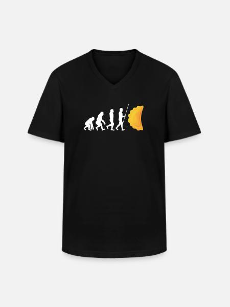 St. Louis Toasted Ravioli - Men's V-Neck T-Shirt - black