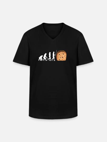 Baking Raisin Bread - Männer-T-Shirt mit V-Ausschnitt - Schwarz