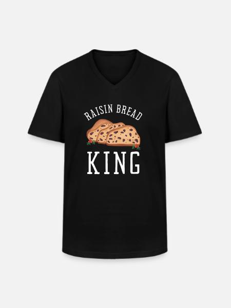 Baking Raisin Bread - Männer-T-Shirt mit V-Ausschnitt - Schwarz