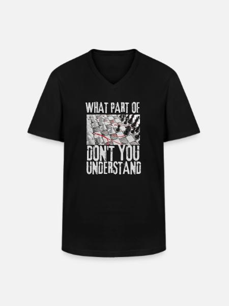 Chess Master Chess Club & 3 Way Chess Game - Men's V-Neck T-Shirt - black