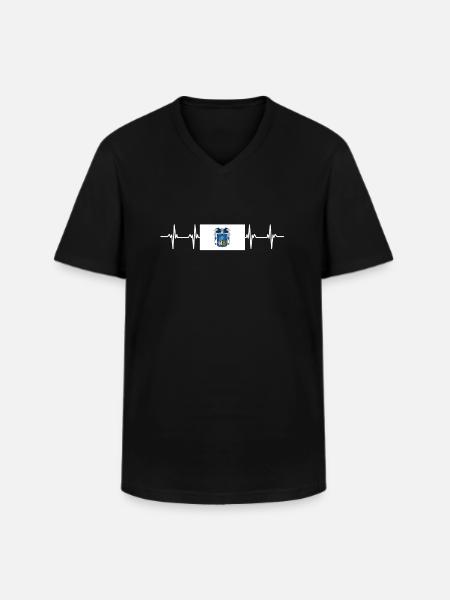 Mexique Mexique Aguascalientes Drapeau - T-shirt col V Homme - noir
