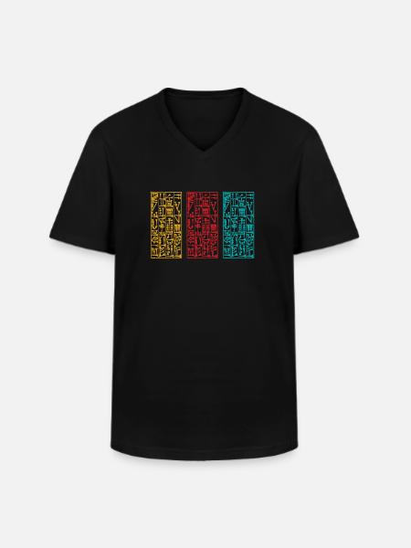 Assyrian Mythology Sumerian Mesopotamia - Men's V-Neck T-Shirt - black