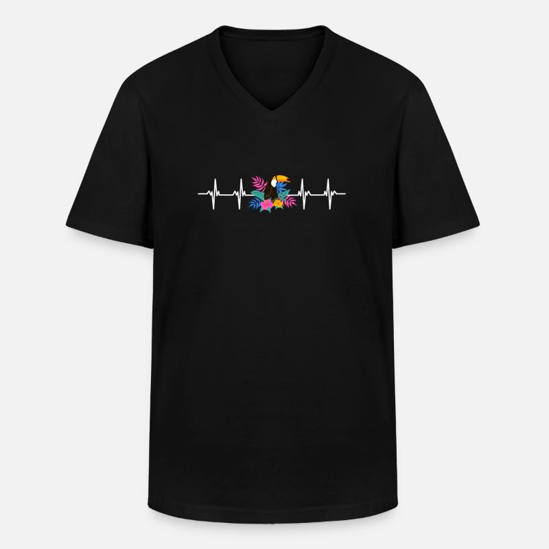 Save The Rainforest - Männer-T-Shirt mit V-Ausschnitt - Schwarz