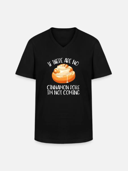 Cinnamon Roll And Cinnamon Buns - Men's V-Neck T-Shirt - black