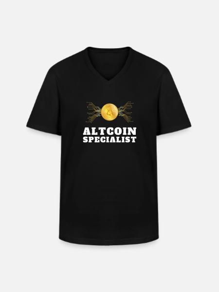 Altcoin Traders - Men's V-Neck T-Shirt - black