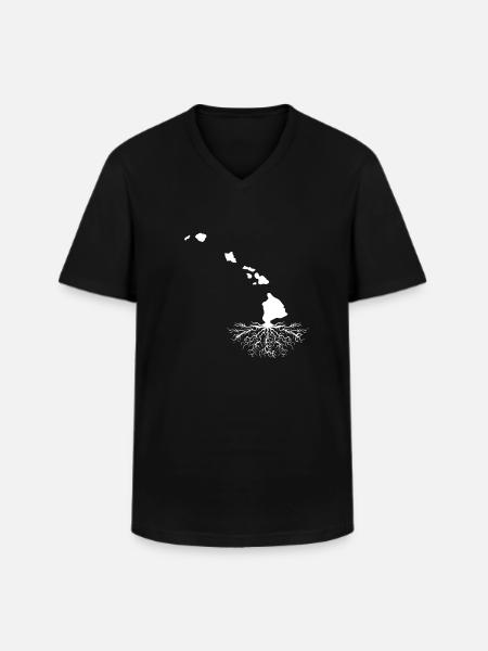 Waikiki Honolulu Island - Men's V-Neck T-Shirt - black