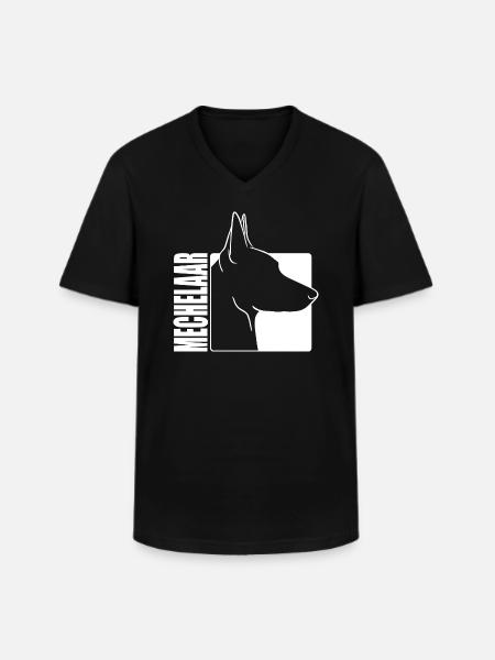 Mechelaar Profile Dogs Dog Wilsigns - Men's V-Neck T-Shirt - black