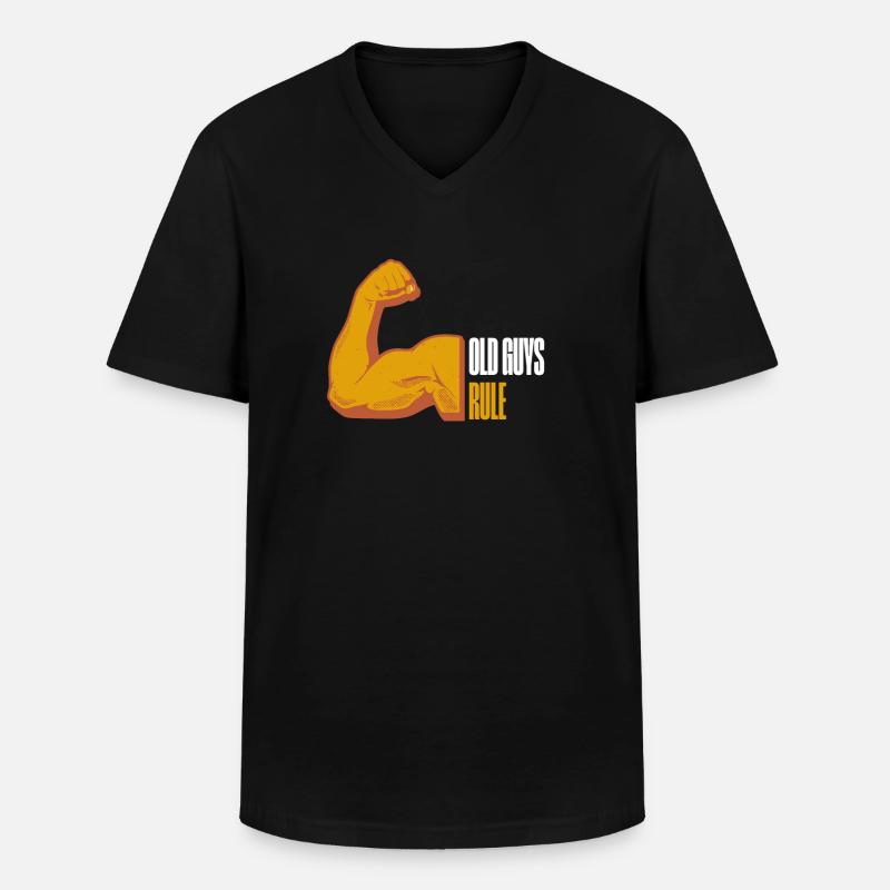 Retirement - - Männer-T-Shirt mit V-Ausschnitt - Schwarz