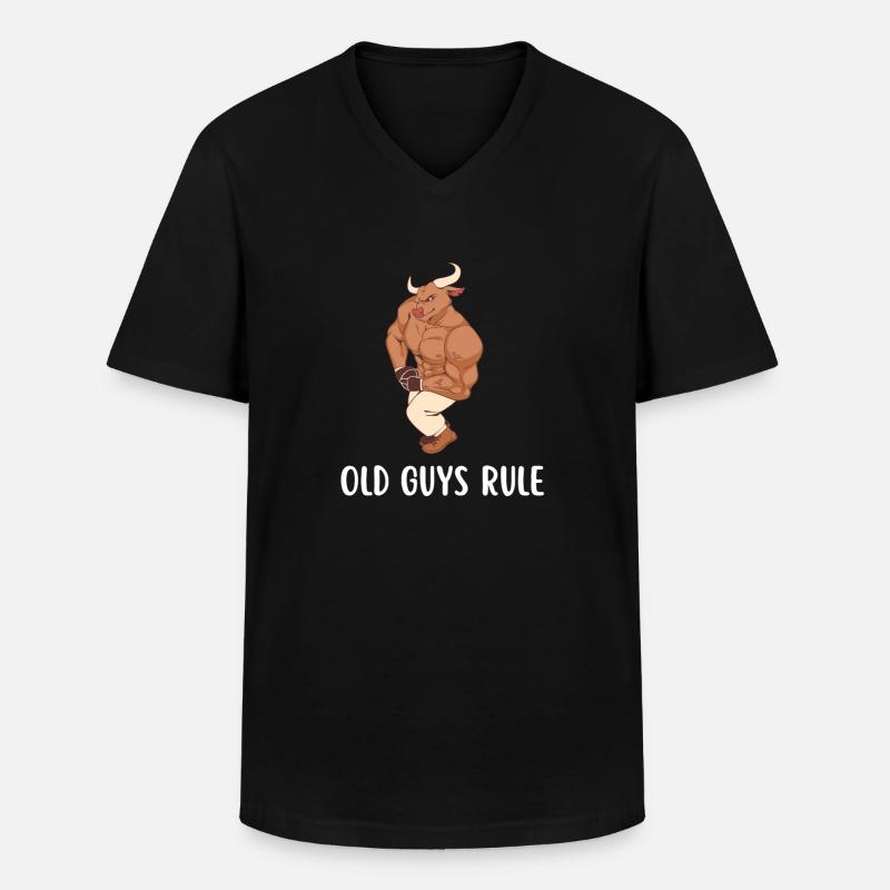 Retirement - - Männer-T-Shirt mit V-Ausschnitt - Schwarz
