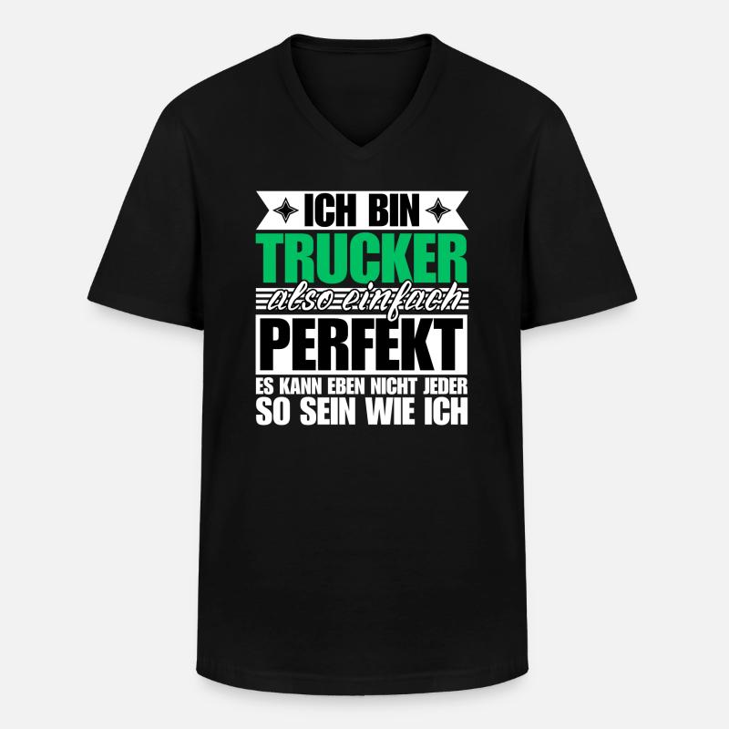 Perfekter Perfekter - Männer-T-Shirt mit V-Ausschnitt - Schwarz
