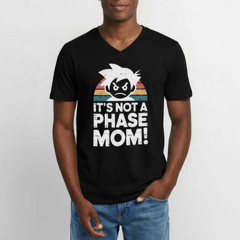 It's not a phase mom! Emo Goth Alternative Männer-T-Shirt mit V-Ausschnitt