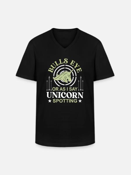 Bogenschießen Bogenschütze - Männer-T-Shirt mit V-Ausschnitt - Schwarz
