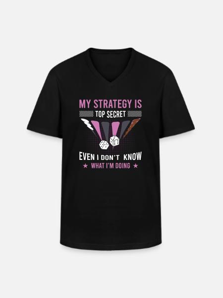 Backgammon Spiel - Männer-T-Shirt mit V-Ausschnitt - Schwarz