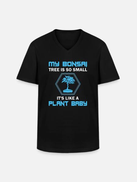 Bonsai Tree - Männer-T-Shirt mit V-Ausschnitt - Schwarz