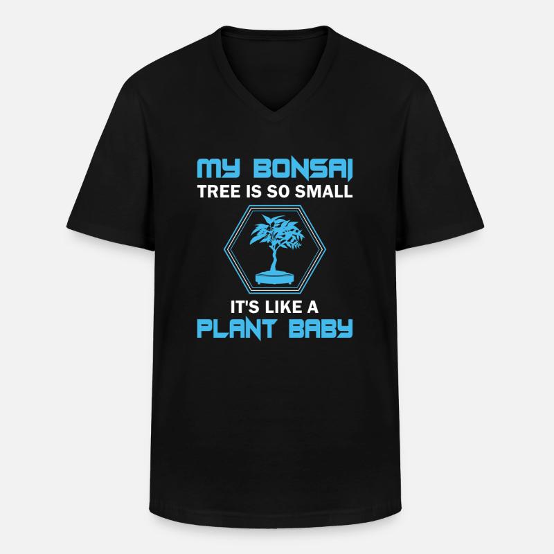 Bonsai Tree - Männer-T-Shirt mit V-Ausschnitt - Schwarz