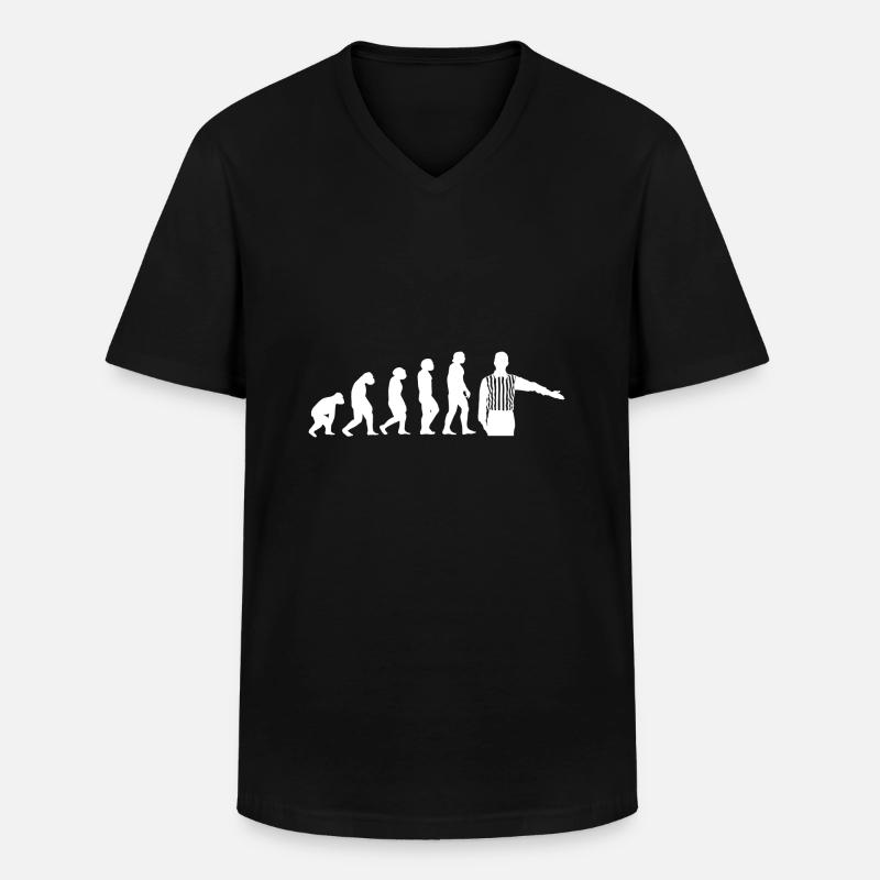 Evolution Schiedsrichter - Männer-T-Shirt mit V-Ausschnitt - Schwarz