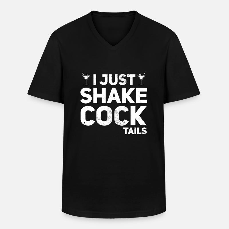 Funny Bartender Bartender - Men's V-Neck T-Shirt - black