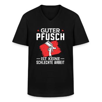 Fahrzeuglackierer Sprüche Lackierer Autolackierer - Männer-T-Shirt mit V-Ausschnitt - Schwarz - Vorne - AI Model Male 178 dark (178cm)