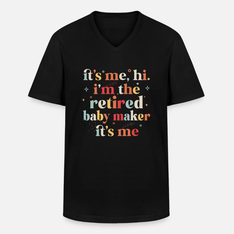 Vasectomie - T-shirt col V Homme - noir