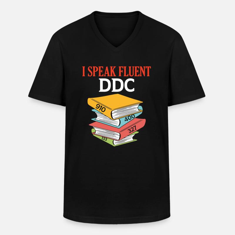 Library Assistant Library Assistant - Men's V-Neck T-Shirt - black