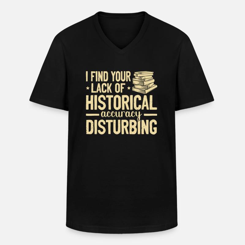 Historiker - Männer-T-Shirt mit V-Ausschnitt - Schwarz
