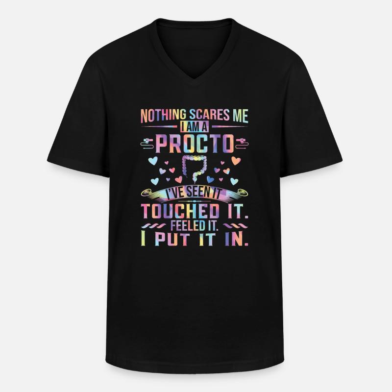 Endoscopy Proctologist Endo - Men's V-Neck T-Shirt - black