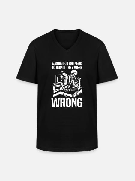 Cutting machine operator - Men's V-Neck T-Shirt - black