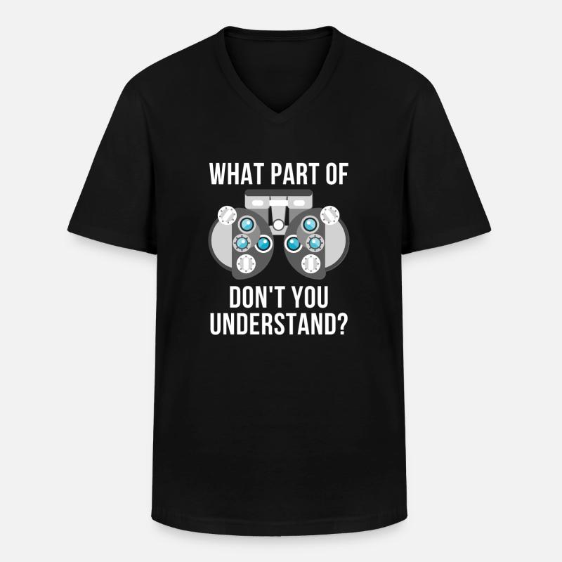 Optometry Optometrist ophthalmologist - Men's V-Neck T-Shirt - black
