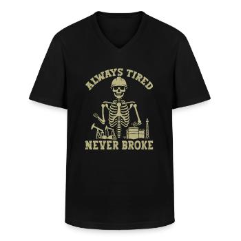 Oilfied Worker Oil rig worker - Männer-T-Shirt mit V-Ausschnitt - Schwarz - Vorne - AI Model Male 178 dark (178cm)