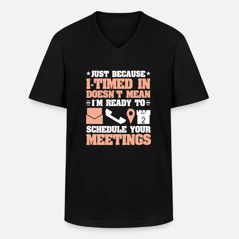 Admin Assistant - Männer-T-Shirt mit V-Ausschnitt - Schwarz