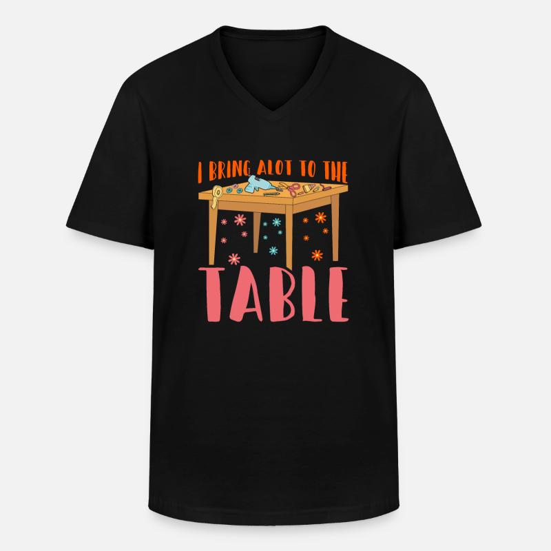 Scrapbooking Scrapbook - Männer-T-Shirt mit V-Ausschnitt - Schwarz