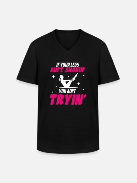 pilates - Männer-T-Shirt mit V-Ausschnitt - Schwarz